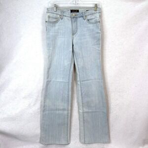 Y2K Seven7‎ Light Wash Flare Low Rise Denim Jeans Womens Sz 6 Vintage Western